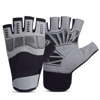 Half-finger workout gloves with breathable and anti-slip design