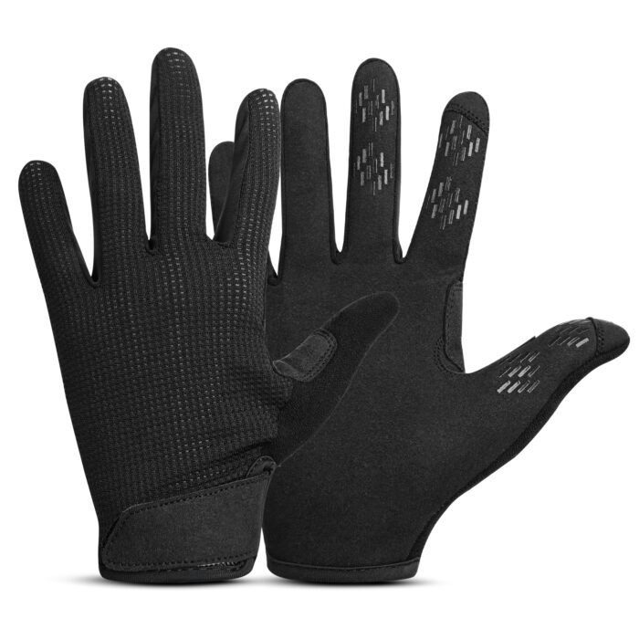 All black tactical gloves with grip by Verena
