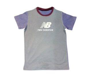 Grey and purple New Balance t-shirt – leftover export stock – Verena Sports