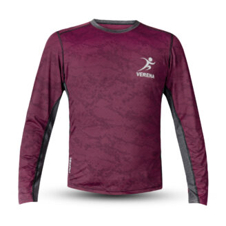 Verena Maroon Long Sleeve Performance Shirt – Men's Activewear