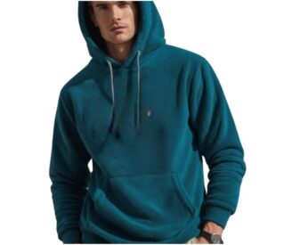 Men’s Teal Fleece Mountain Hoodie – Outdoor Adventure Winter Pullover
