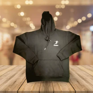 Verena Single-Tone Sports Hoodie – Black Color